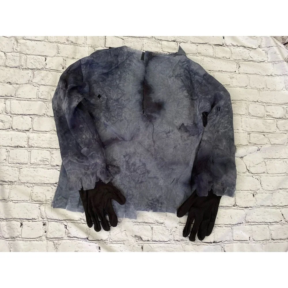 Costume Rotten‎ Walking Corpse Zombie Top Gloves Costume Kids Size M 8-10 NWOT